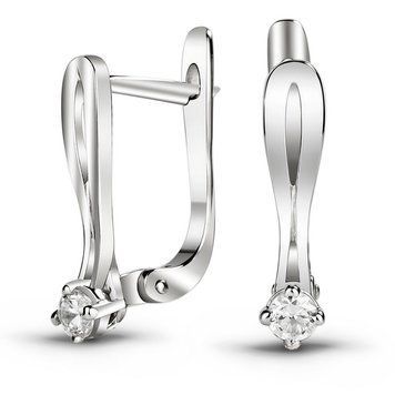 Серьги из белого золота с фианитами СБз2092, 2.33