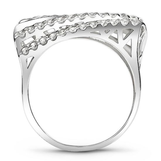 White gold ring with cubic zirconia FKBz057, 4.33