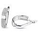 White gold earrings with cubic zirconia FBSz134