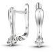 White gold earrings with cubic zirconia SBz2092