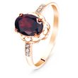 Gold ring with natural garnet ПДКз26Г