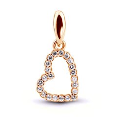Gold pendant with cubic zirkonia PSz017, 0.93
