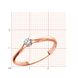 Red gold ring with diamonds KBRz103, 1.25