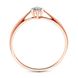 Red gold ring with diamonds KBRz103, 1.25