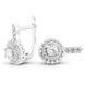 White gold earrings with cubic zirconia SBz2093