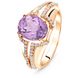 Gold ring with natural amethyst Кз1186АМ, 3.95