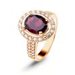 Ring made of gold with natural garnet ПДКз13Г, 4.81