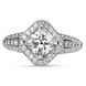 White gold ring with cubic zirconia PDKBz70, 2.53