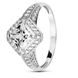 White gold ring with cubic zirconia PDKBz70, 2.53