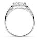 White gold ring with cubic zirconia PDKBz70, 2.53