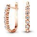 Gold earrings with cubic zirconia FSz318