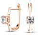 Gold earrings with cubic zirconia Sz2094