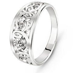 White gold ring with cubic zirconia FKBz123, 3.08