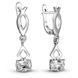 White gold earrings with cubic zirconia FBSz198