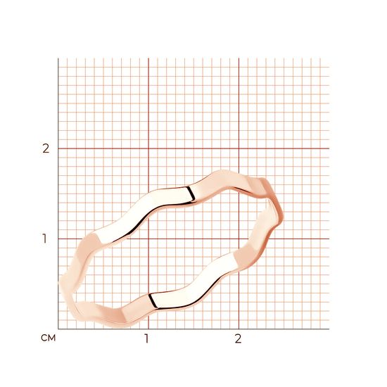 Кольцо из красного золота Кз713, 1.01