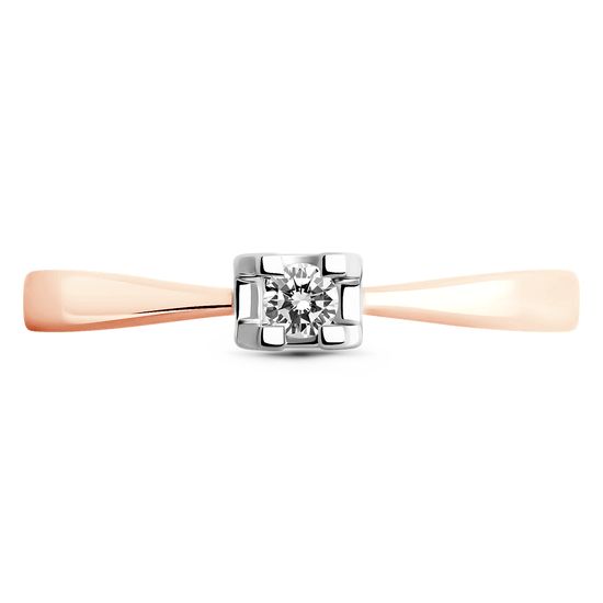 Red gold ring with diamonds KBRz109, 2.33