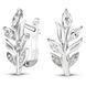 White gold earrings with cubic zirconia PDSBz215