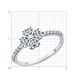 White gold ring with cubic zirconia FKBz501, 1.85