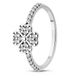 White gold ring with cubic zirconia FKBz501, 1.85