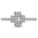 White gold ring with cubic zirconia FKBz501, 1.85