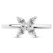 White gold ring with cubic zirconia FKBz526, 1.35