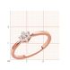 Gold ring with diamonds K2307D, 15.5, 2.21