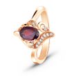 Gold ring with natural garnet ПДКз104Г