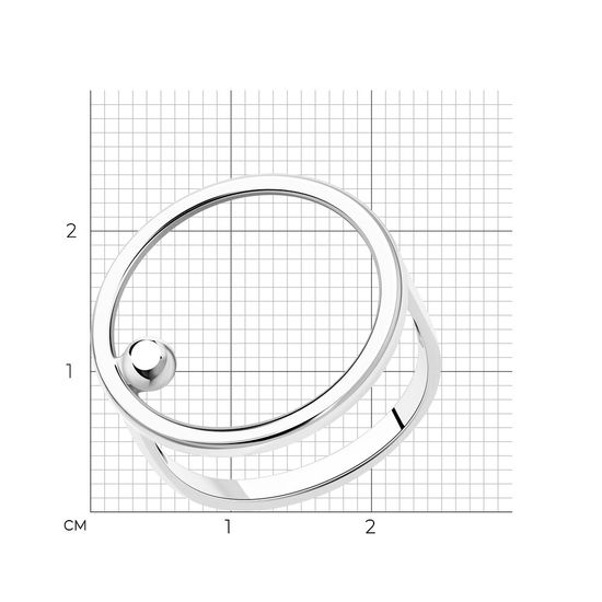 White gold ring KBz707, 2.31