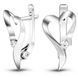White gold earrings with cubic zirconia FBSz338