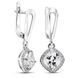 White gold earrings with cubic zirconia PDSBz80