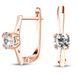 Gold earrings with cubic zirkonia S2094F, 3.06