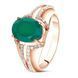 Gold ring with natural agate Кз1186АГ, 3.93
