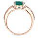 Gold ring with natural agate Кз1186АГ, 3.93