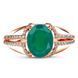 Gold ring with natural agate Кз1186АГ, 3.93