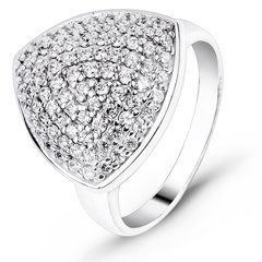 White gold ring with cubic zirconia FKBz023, 5.58