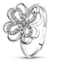 White gold ring with cubic zirconia FKBz232, 2.65