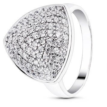 White gold ring with cubic zirconia FKBz023, 5.58