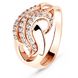 Red gold ring with cubic zirconia FKz053, 4.94