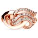 Red gold ring with cubic zirconia FKz053, 4.94