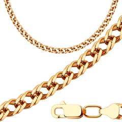 Gold chain weaving double rhombus RD100, 31.49