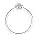 White gold ring with diamonds KW2307D, 15.5, 2.21