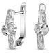 White gold earrings with cubic zirconia PDSBz84