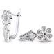 White gold earrings with cubic zirconia SBz2122
